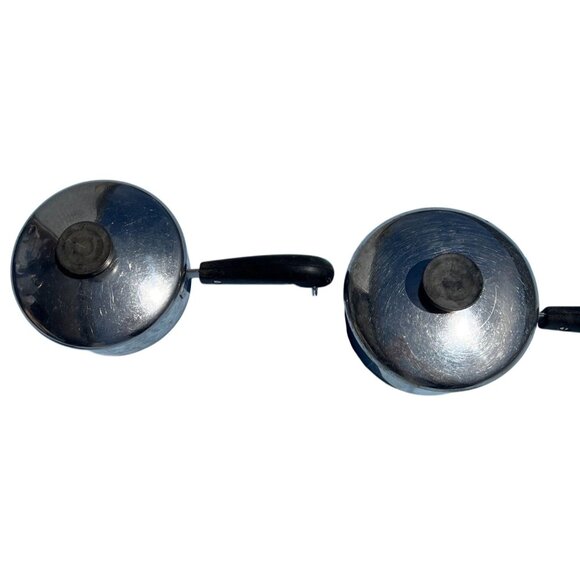 Vintage Revere Ware 1801 Copper Clad  Saucepan #2363973 Patent Process Set of 2 - Picture 3 of 9